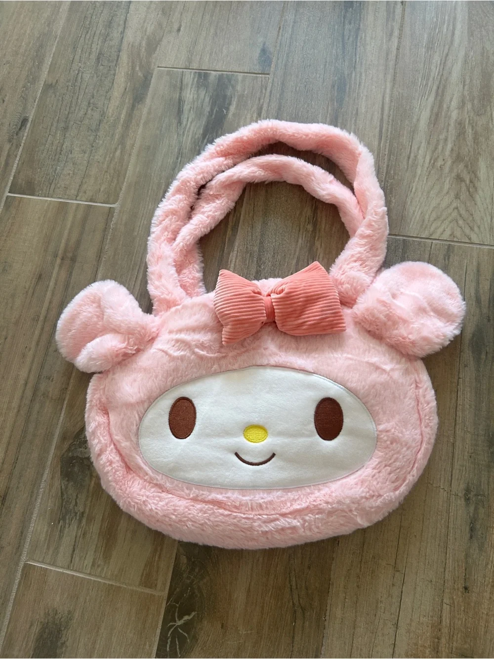 Plush Crossbody Bag for Kids - Pink